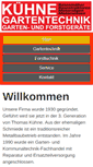 Mobile Screenshot of kuehne-gartentechnik.de